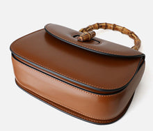 Load image into Gallery viewer, Vintage Bamboo Leather Bag
