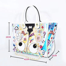 Load image into Gallery viewer, Eye Theme Holographic Chain Tote
