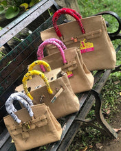 Load image into Gallery viewer, Burlap Birkin Bag - Wholesale 60pcs
