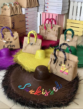 Carregar imagem no visualizador da galeria, Woven Hat with Burlap Birkin
