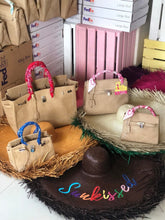 Carregar imagem no visualizador da galeria, Oversized Fringes Hat Burlap Birkin
