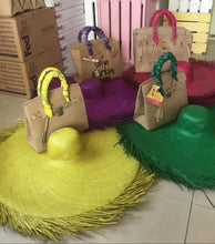 Carregar imagem no visualizador da galeria, Fringe Hat with Burlap Birkin
