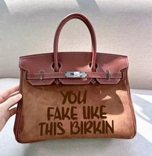 Carica l&#39;immagine nel visualizzatore di Gallery, Birkin Suede Handbag
