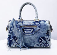 Load image into Gallery viewer, Vintage Denim Handbag
