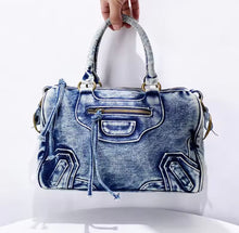 Load image into Gallery viewer, Vintage Denim Handbag
