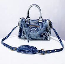 Load image into Gallery viewer, Vintage Denim Handbag
