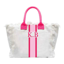 Lataa kuva Galleria-katseluun, Monogram Fringed Tote
