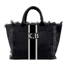 Lataa kuva Galleria-katseluun, Monogram Fringed Tote
