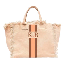 Lataa kuva Galleria-katseluun, Monogram Fringed Tote
