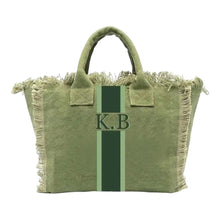 Lataa kuva Galleria-katseluun, Monogram Fringed Tote
