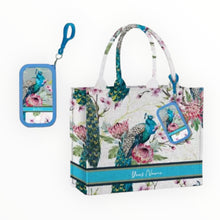 Load image into Gallery viewer, Custom Stripe Canvas Bag with Hand Sanitizer
