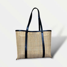 Load image into Gallery viewer, Rattan Webbing Leather Tote
