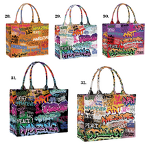 Afbeelding in Gallery-weergave laden, Printed Canvas Tote Bag - Travellers Hat Boutique
