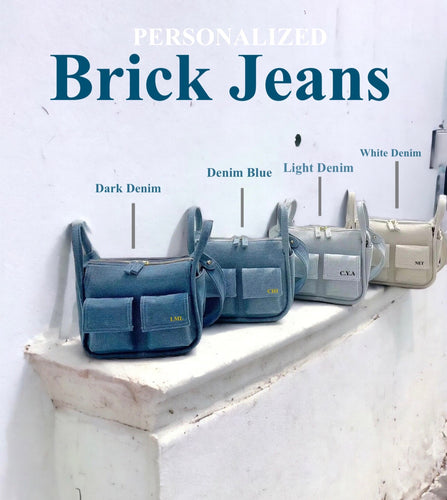 Personalized Brick Jeans - Travellers Hat Boutique