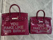 Lade das Bild in den Galerie-Viewer, 30cm You Fake Like This Birkin with Rhinestone
