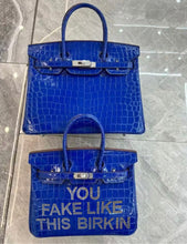 Lade das Bild in den Galerie-Viewer, 30cm You Fake Like This Birkin with Rhinestone
