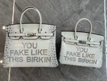 Lade das Bild in den Galerie-Viewer, 30cm You Fake Like This Birkin with Rhinestone
