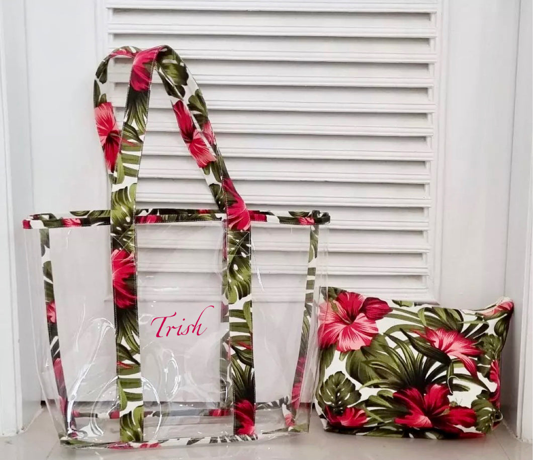 Floral PVC Tote