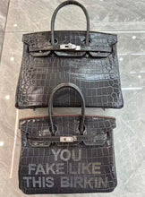 Lade das Bild in den Galerie-Viewer, 30cm You Fake Like This Birkin with Rhinestone
