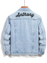 Load image into Gallery viewer, Mens Denim Jacket | Custom Embroidery
