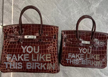 Lade das Bild in den Galerie-Viewer, 30cm You Fake Like This Birkin with Rhinestone
