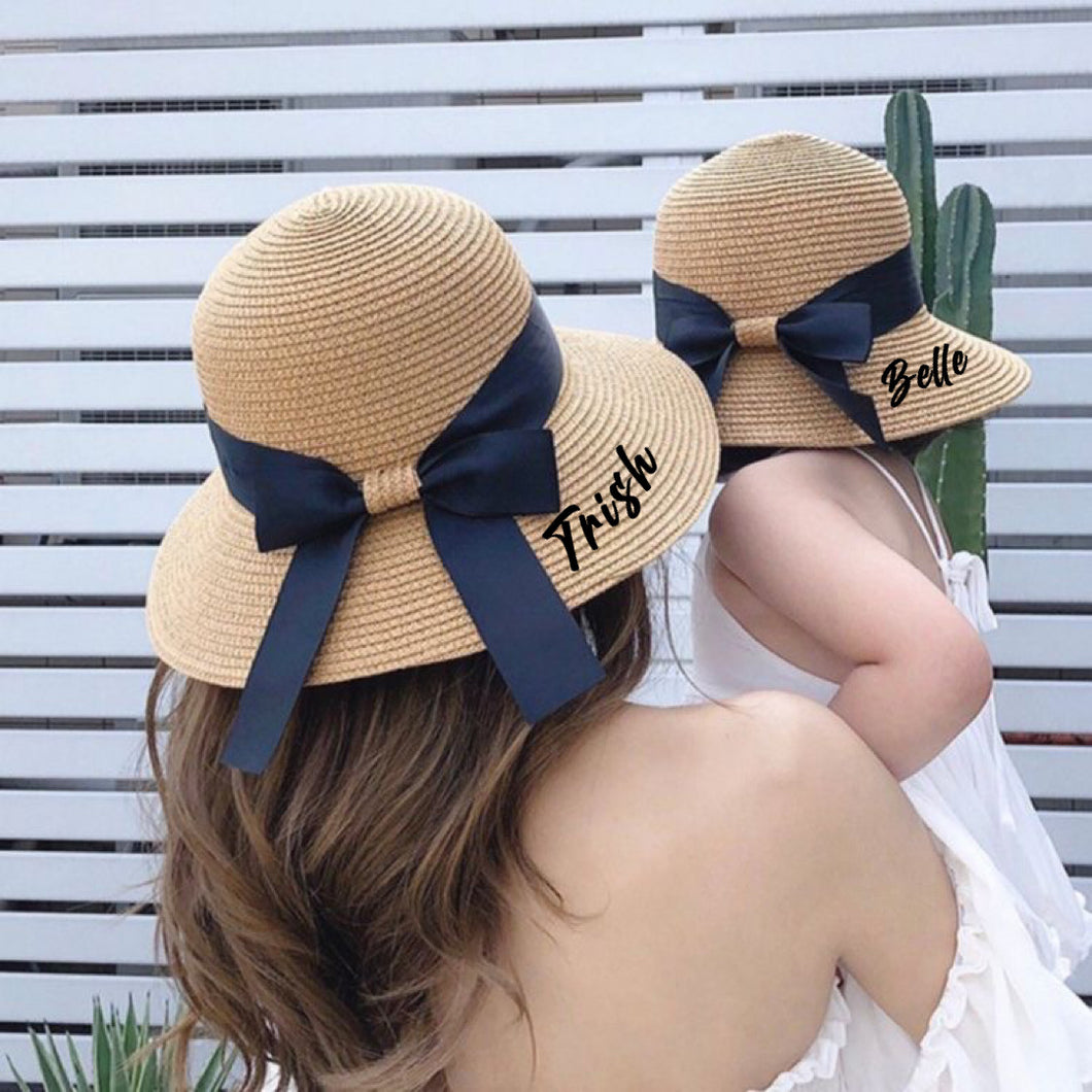 Mother & Daughter Straw Hat Set - Travellers Hat Boutique