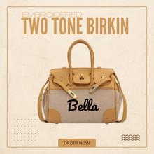 Carica l&#39;immagine nel visualizzatore di Gallery, Embroidered Two Tone Birkin - Travellers Hat Boutique
