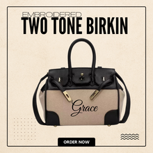 Carica l&#39;immagine nel visualizzatore di Gallery, Embroidered Two Tone Birkin - Travellers Hat Boutique
