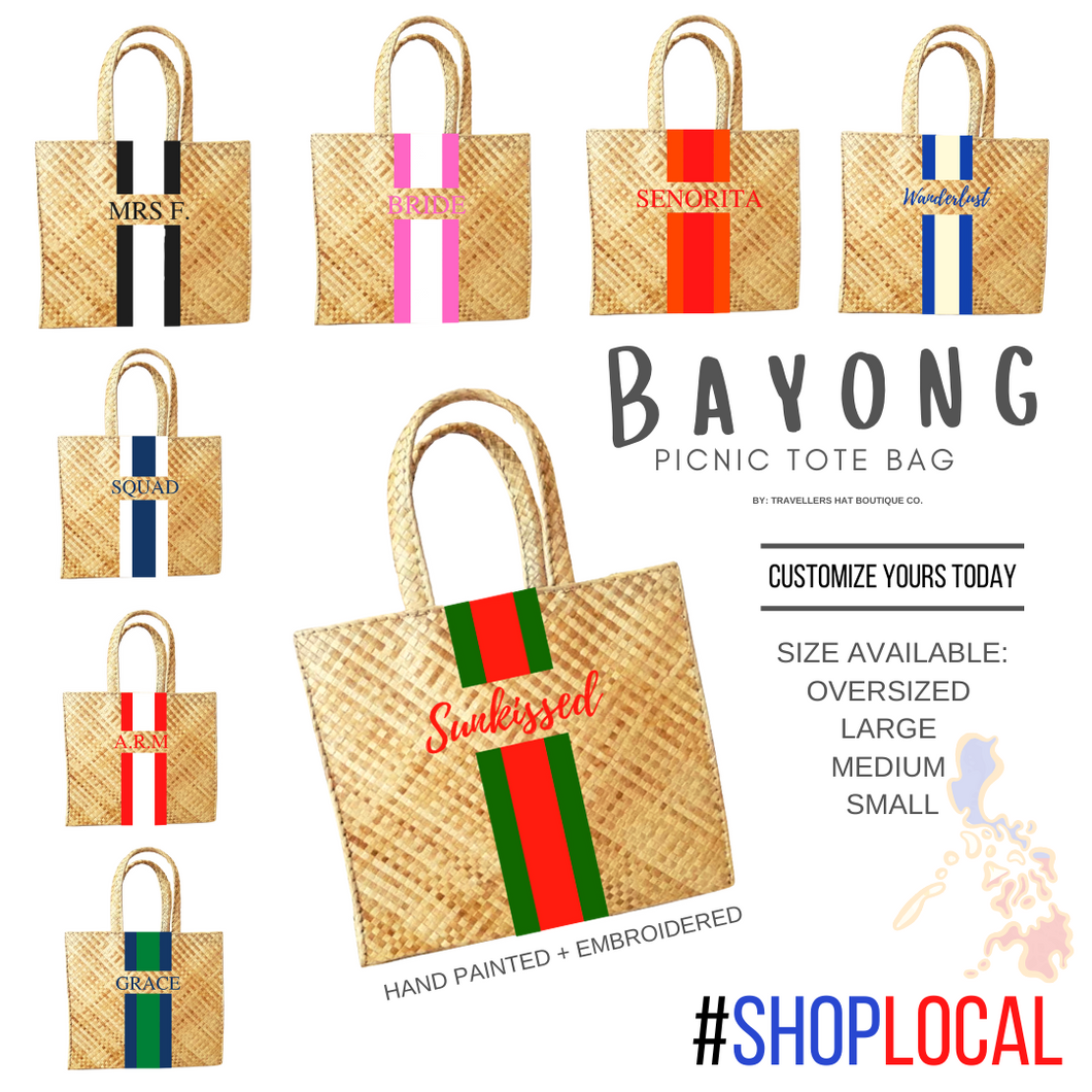 Bayong Picnic Tote - Travellers Hat Boutique