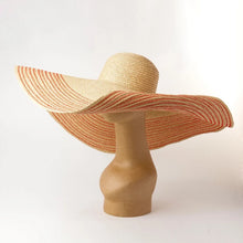 Load image into Gallery viewer, Oversize Raffia Hat - Travellers Hat Boutique
