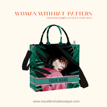 Load image into Gallery viewer, Custom Stripe Canvas Tote Bag
