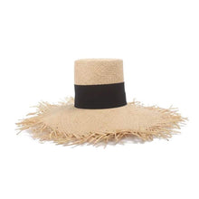 Load image into Gallery viewer, Raffia High Top Hat - Travellers Hat Boutique
