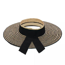 Load image into Gallery viewer, Stripe Wide Brim Visor - Travellers Hat Boutique
