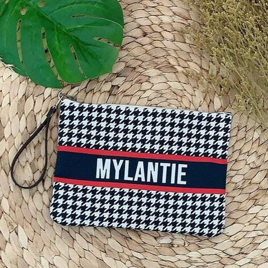 Custom Stripe Pouch - Travellers Hat Boutique