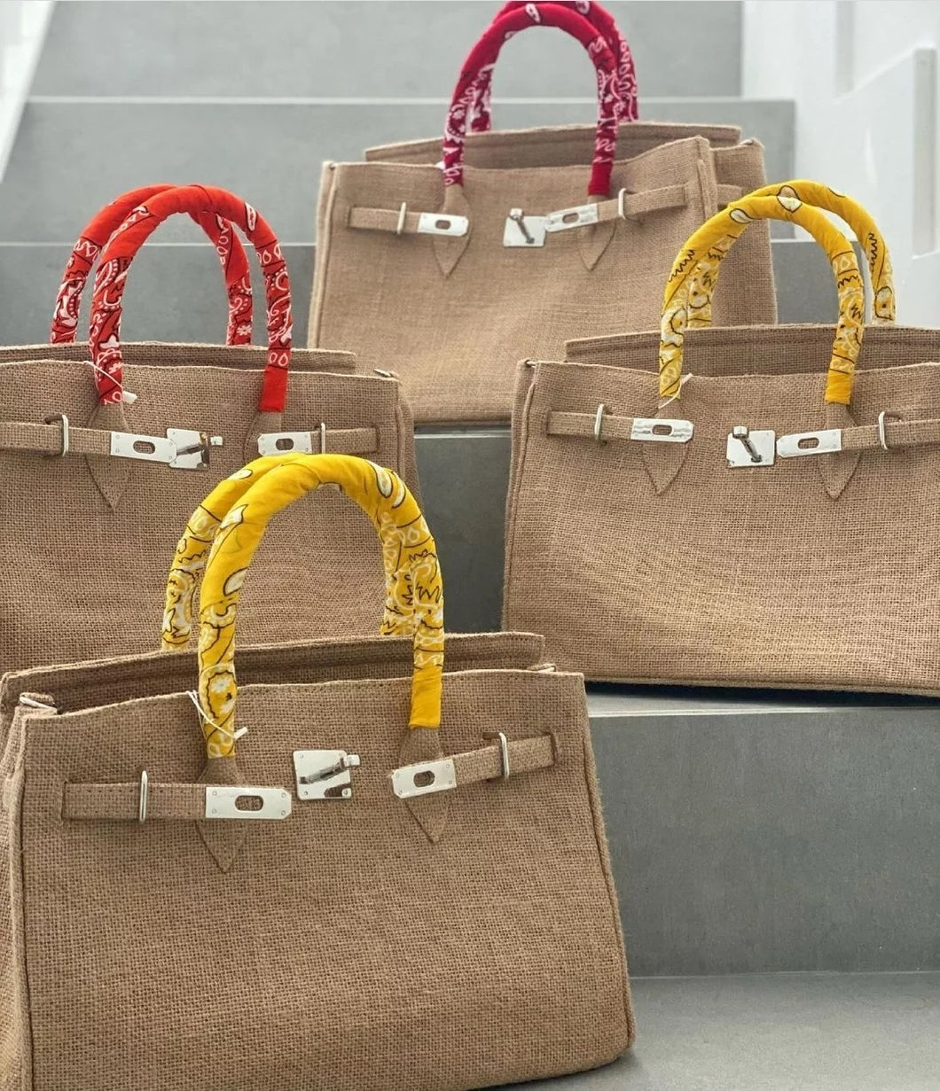 Jute Birkin Bag