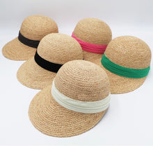 Load image into Gallery viewer, Raffia Cap - Travellers Hat Boutique
