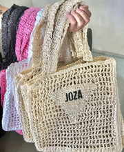 Load image into Gallery viewer, Handmade Raffia Tote - Travellers Hat Boutique
