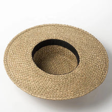 Cargar imagen en el visor de la galería, Seagrass Boater Hat - Travellers Hat Boutique
