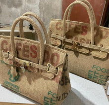 Загрузить изображение в средство просмотра галереи, Café do Brasil - BURLAP BIRKIN BAG
