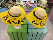 Load image into Gallery viewer, Hand-painted Straw Hat - Travellers Hat Boutique
