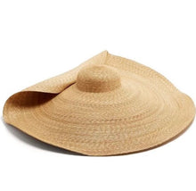 Load image into Gallery viewer, Oversized Wheat  Straw Hat - Travellers Hat Boutique
