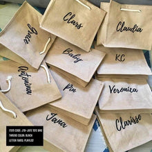 Charger l&#39;image dans la galerie, Personalized Jute Bag
