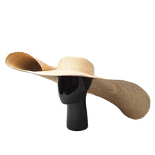 Load image into Gallery viewer, Oversized Wheat  Straw Hat - Travellers Hat Boutique
