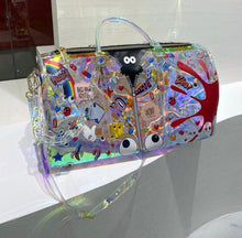 Lataa kuva Galleria-katseluun, PVC Holographic Duffle Bag - Travellers Hat Boutique
