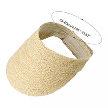 Load image into Gallery viewer, Raffia Sunvisor - Travellers Hat Boutique
