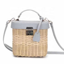 Load image into Gallery viewer, Crossbody Rattan Box - Travellers Hat Boutique
