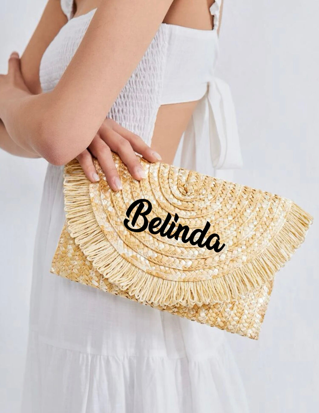 Fringe Flap Straw Clutch - Travellers Hat Boutique