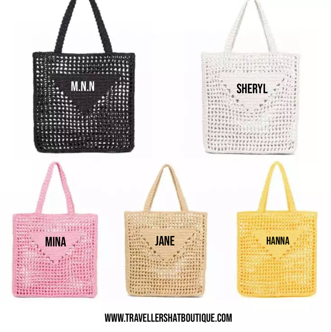 Raffia Tote Bag